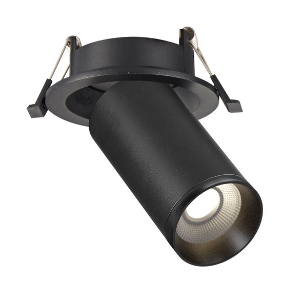 ST759.408.01 Св-к встр. Черный GU10 1*50W IP20 D95xH125 220V Без ламп Встраиваемые светильники