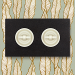 Рамка 2-х постовая, скрытый монтаж, Шедель Форест, дерево, цвет Угольно-черный BF7-620-119