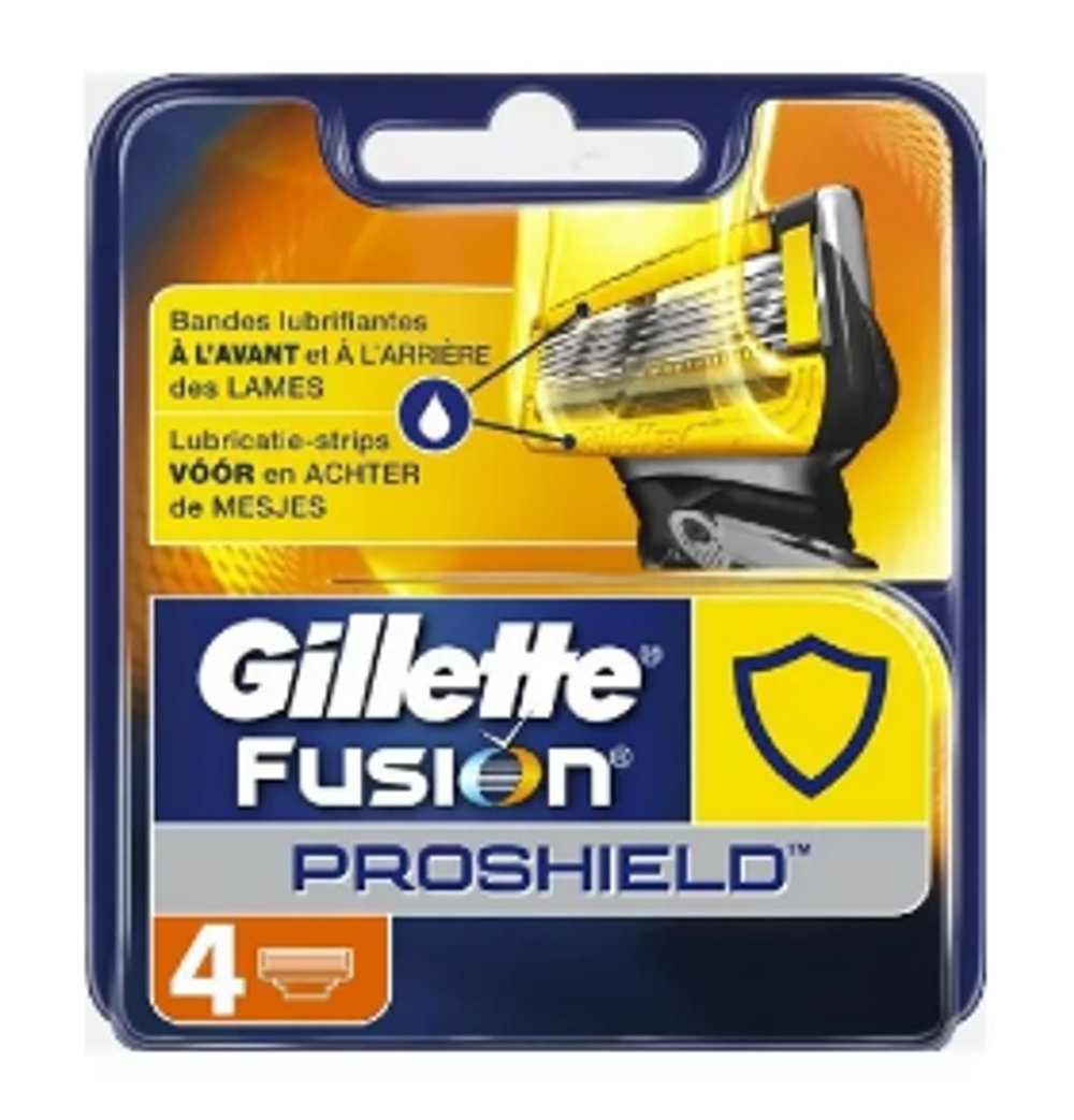 Gillette Кассеты сменные Fusion ProShield, увлажняющие,  4 шт