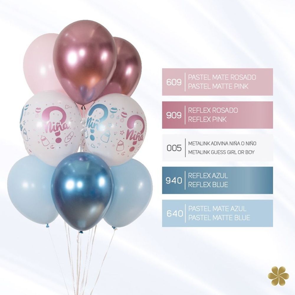 Шар (12"/30 см) Reflex, Зеркальный блеск, Розовый (909), хром 50 шт.