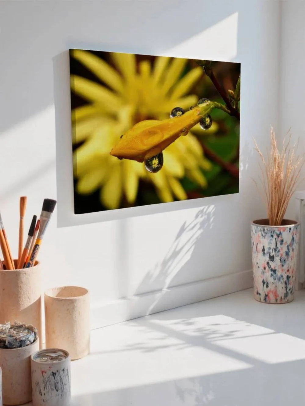 Картина на стену 40 X 50 Желтый цветок