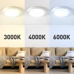 Светильник потолочный светодиодный ЭРА Классик с ДУ SPB-6-70-RC Savern W 70Вт 3400-5500К