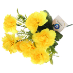 Искусственные цветы «Букет Гвоздик» 30см цвет желтый