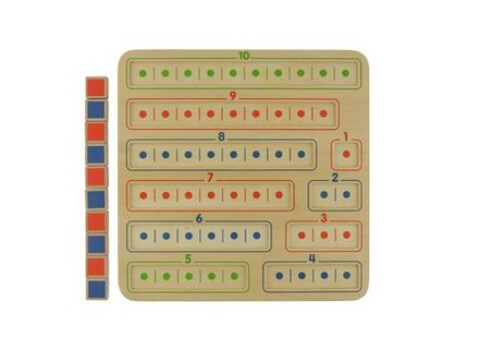 Панель "Счет 1-10 по точкам"