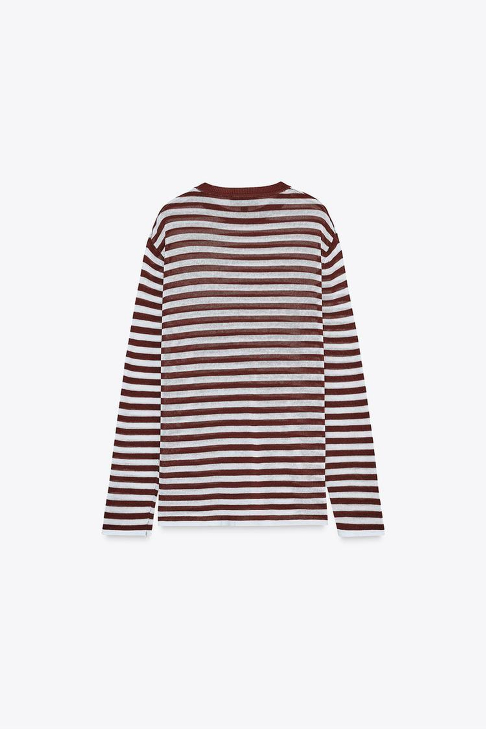 ZARA СВИТЕР В ПОЛОСКУ В СТИЛЕ РУСТИК, ПОЛОСКИ