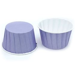 Формы бумажные с ламинацией «Маффин» 50х40 мм (Фиолетовый) 100 шт