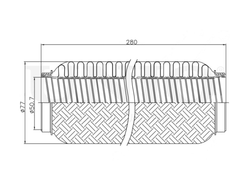 Гофра глушителя 50x280 мм InterLock UNIO EXP-50280L