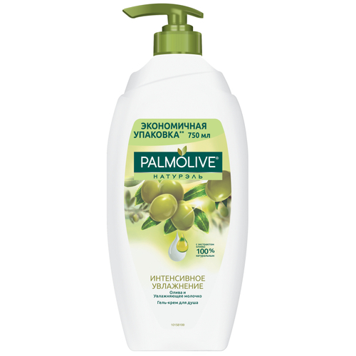 Palmolive Naturals Гель для душа Интенсивное увлажнение Олива и увлажняющее молочко 750 мл (34182)