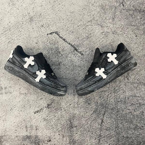 Кроссовки Nike Air Force 1 x Chrome Hearts black