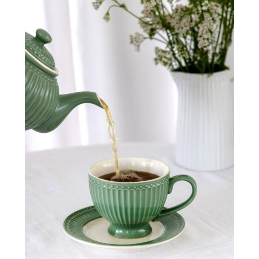 Блюдце Alice dusty green, 17,5 см