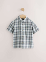 Рубашка с коротким рукавом для мальчика Next AD1-668, Черный, Белый