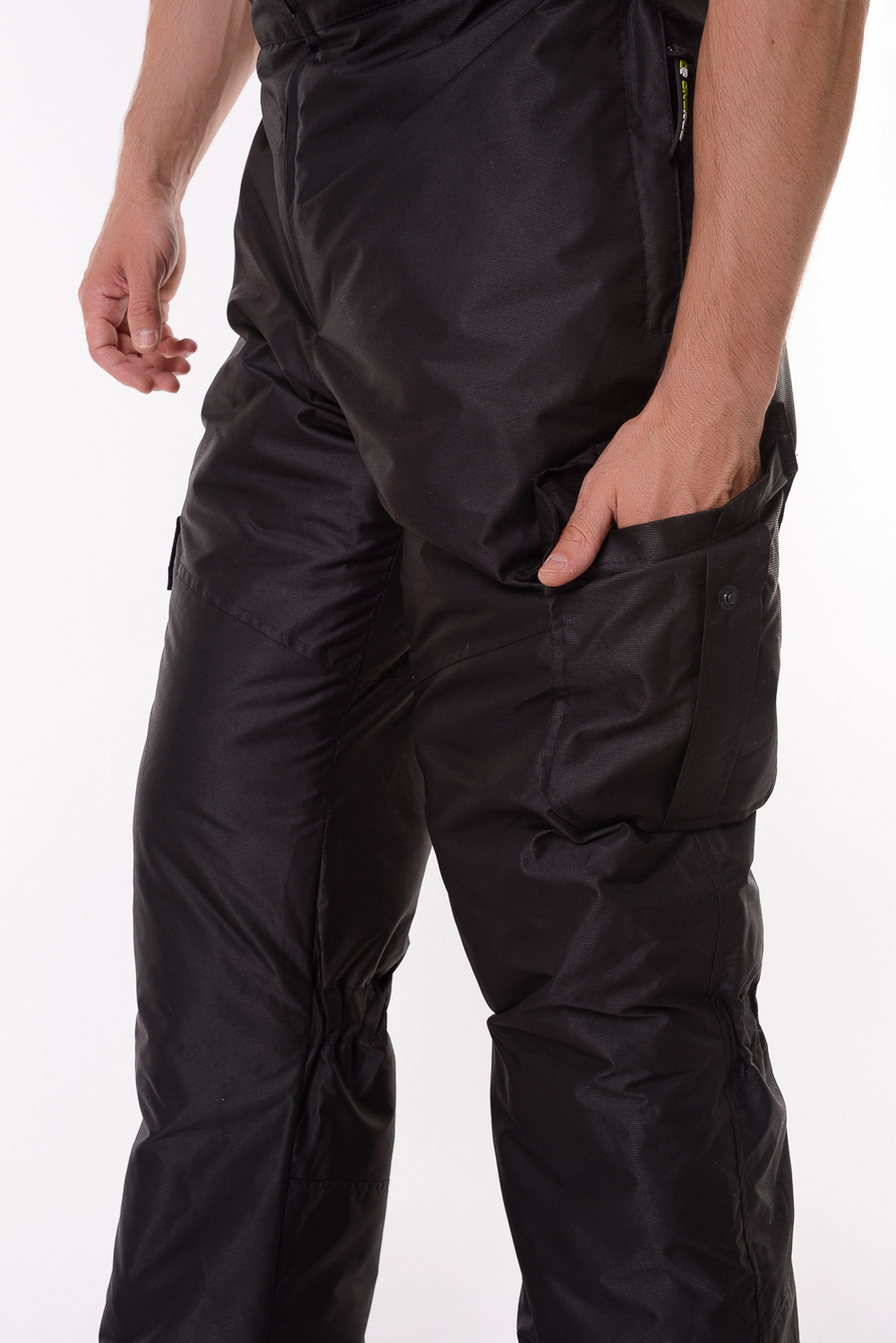 Костюм мужской Onerus Горный -15 (Таслан), Полукомбинезон, Черный