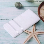 Полотенце махровое 30*60см «LUNA» цвет белый 01000 плотность 360гр/м2