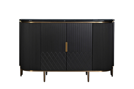 Комод Garda Decor черный 150*55*90 см