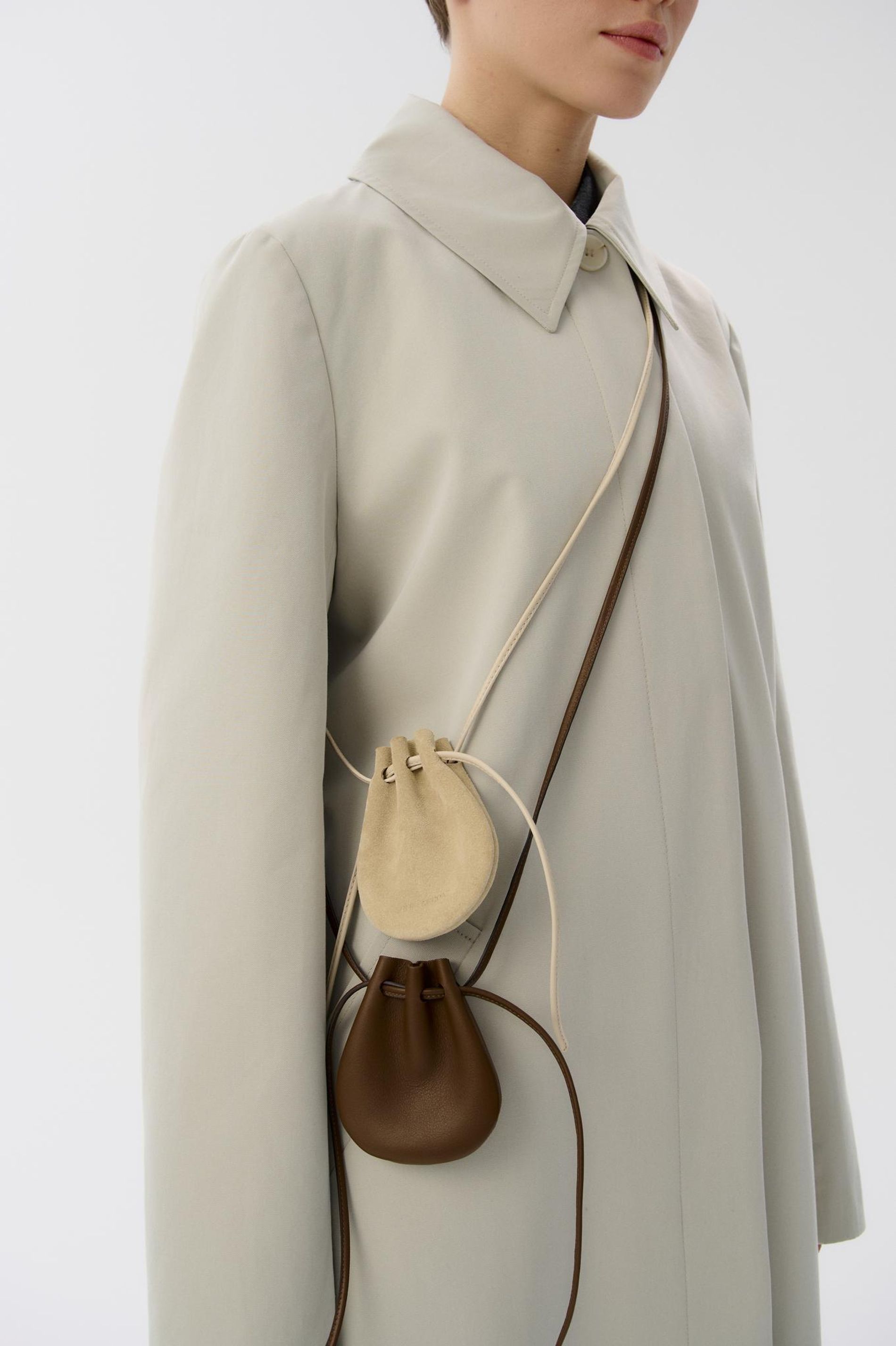 5 OʼCOAT×SHELK МЕШОЧЕК DARK BEIGE