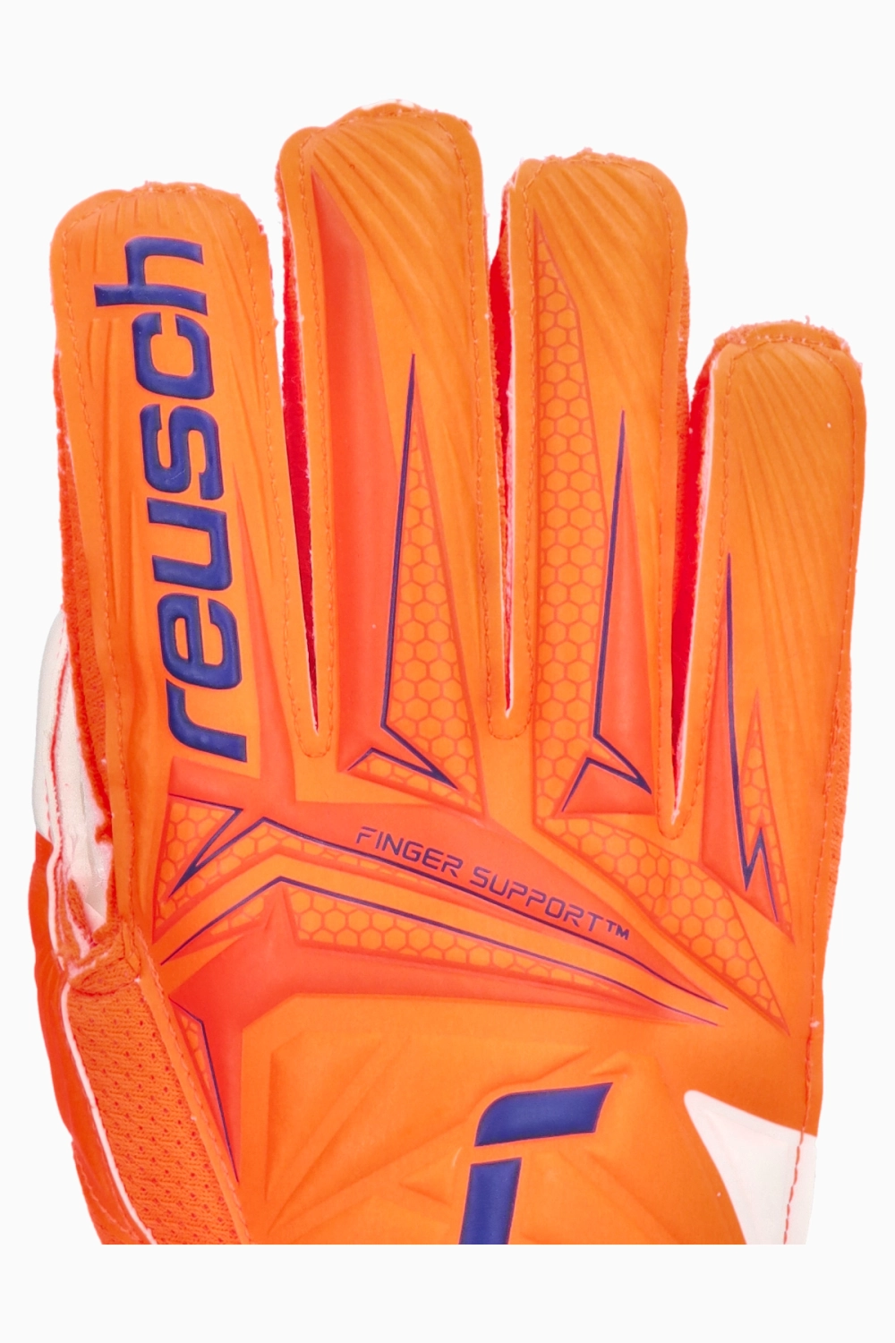 Вратарские перчатки Reusch Attrakt Solid Finger Support Junior - оранжевый