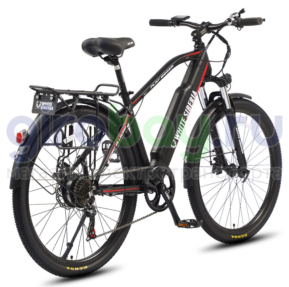 Электровелосипед WHITE SIBERIA CAMRY ALLROAD 500W 36V11A Black Sea (Черный матовый) фото  2 фото №3