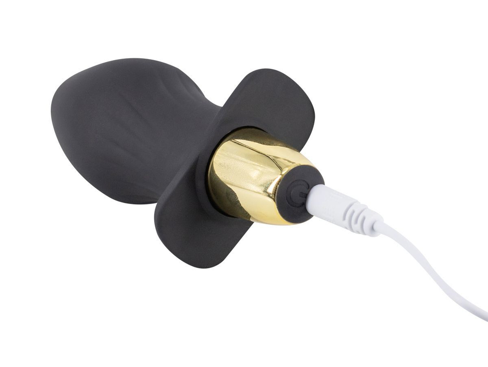 Анальная пробка Свободный ассортимент, силикон, вибрация, 10,5 см