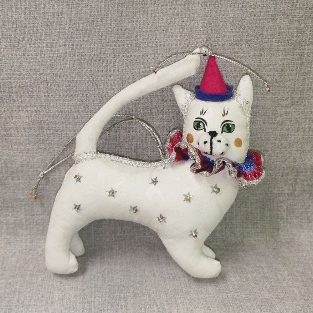 Ёлочная игрушка Цирковой кот