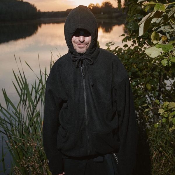 Худи оверсайз на молнии Флиска #7 черное - фото 9