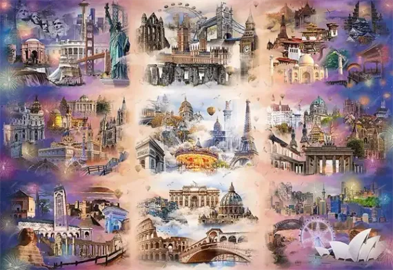 Puzzle Puzzle Prime 13500 el. Cities beyond the clouds
