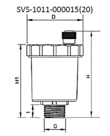Воздухоотводчик автоматический Stout 1/2" вертикальный выпуск уплотнительное кольцо NBR