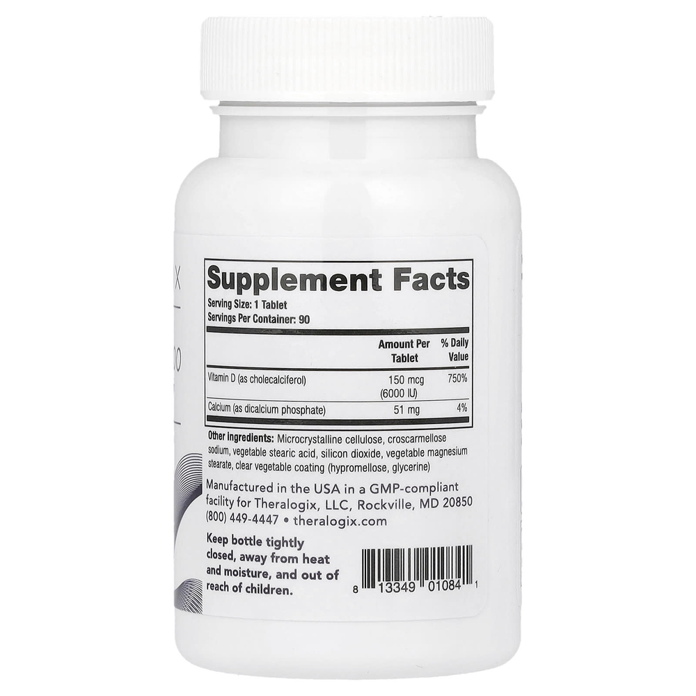 Theralogix, Thera-D 6000`` 90 таблеток