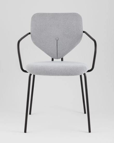 Стул обеденный Masey с подлокотниками серый