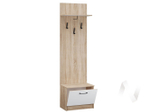Тумба с вешалкой Прихожая Денвер (дуб сонома/белый)