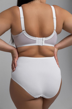 1109/B бюстгальтер "Белый с лилиями"