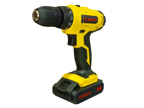 Дрель-шуруповерт аккумуляторная ДА-20/2Li Eurolux