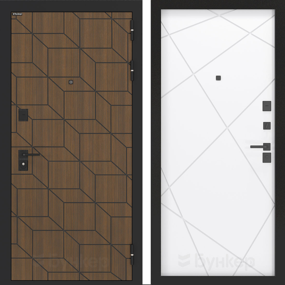 Дверь Входная Бункер BN-03 ФЛ-291 Белый Софт, металлическая