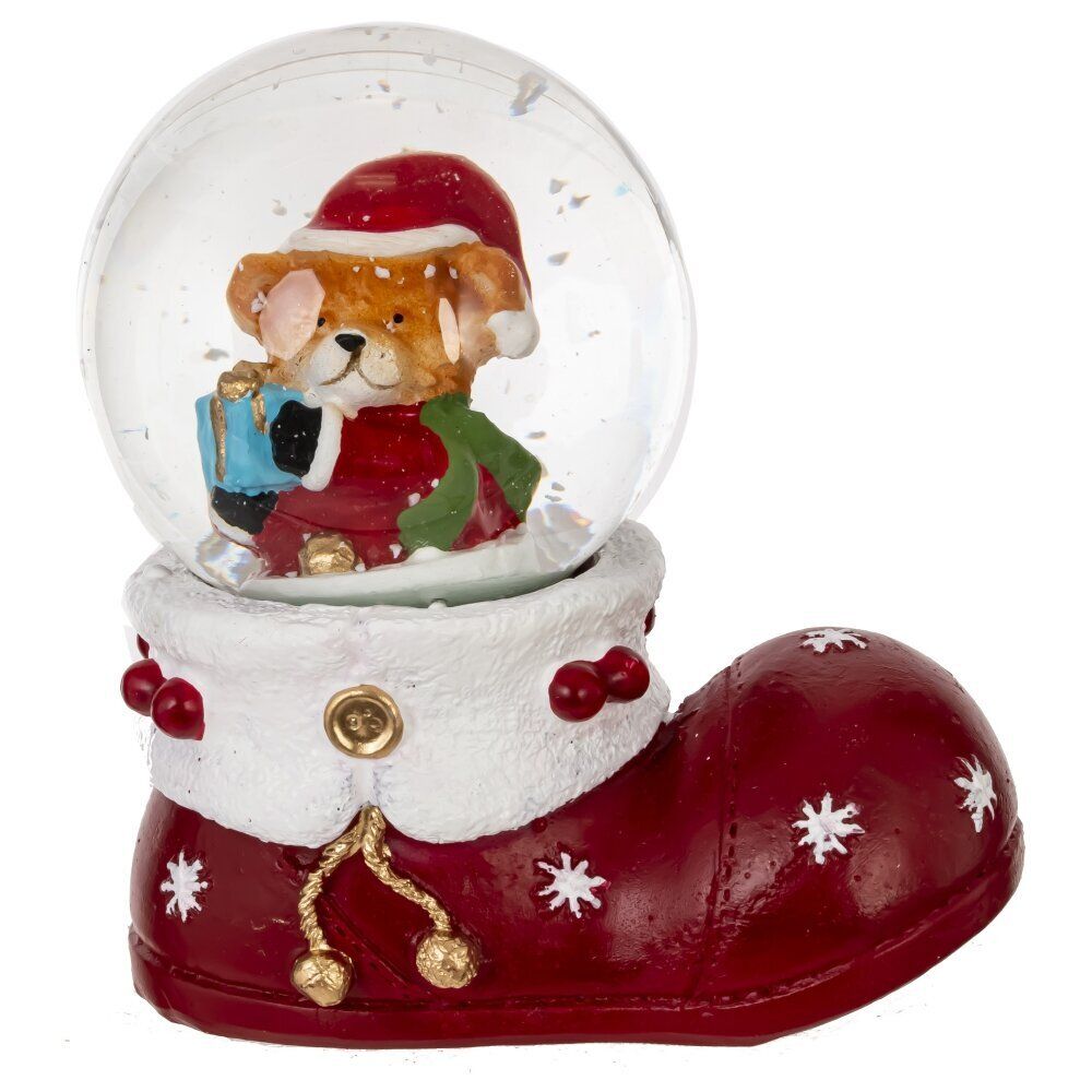 GAEM Фигурка декоративная "Дед Мороз/Снеговик" в стекл шаре, L5 W4,5 H7 см, 2в.