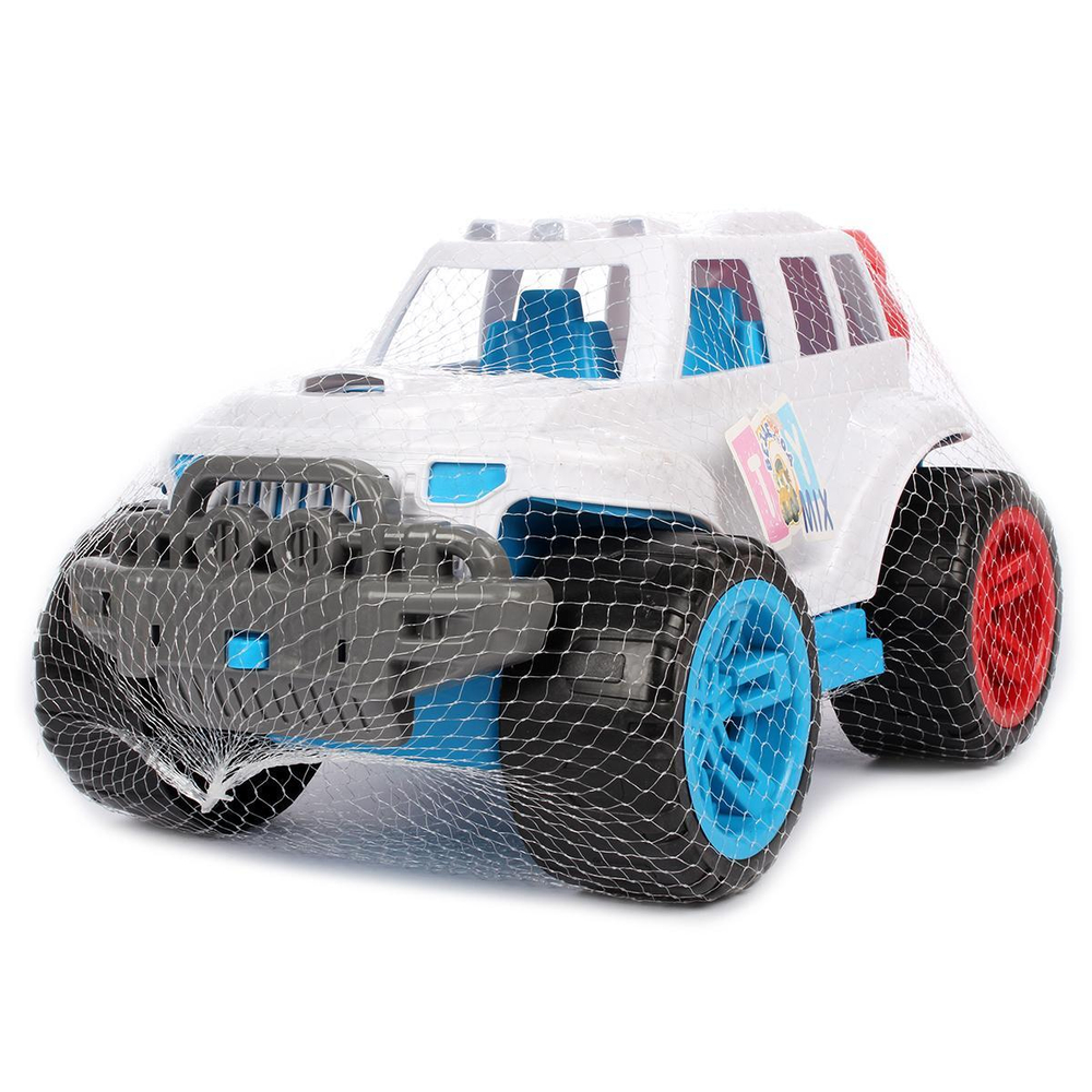 Пластмассовая игрушечная машина "Джип новый", сетка РР 2023-027