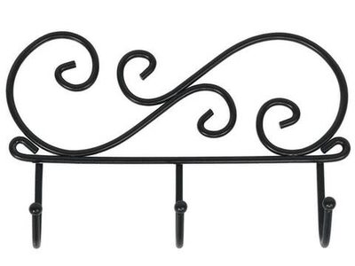 Вешалка "Кружева 3" черная