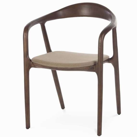 Стул с подлокотниками Esse Soft, коричневый