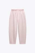 Брюки carrot fit из мягкой ткани