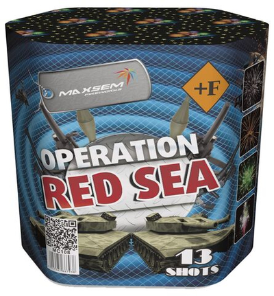 Фейерверк + фонтан OPERATION RED SEA (13 залпов)