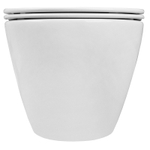 Сет: Инсталляция LORANTO prestige + Унитаз подвесной Azario Fatto безободковый, система смыва "Торнадо", c быстросъемным сиденьем микролифт + Кнопка к инсталляции Loranto Prestige Line, хром матовый (4551+AZ-1049WS+7521)