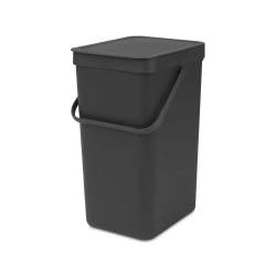 Brabantia Контейнер для мусора Sort & Go 16л, серый