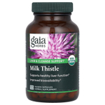 Gaia Herbs, расторопша, 120 веганских капсул