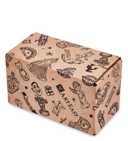 GAEM Art ГКП-54 Коробка 4-х клапанная гофрокартон 140х70х85