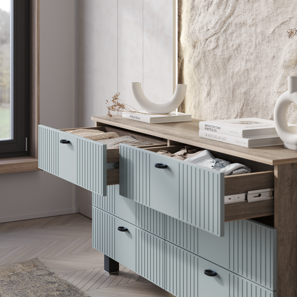 Комод Олива КМ-04 дуб каньон/MF11 шарли бриз