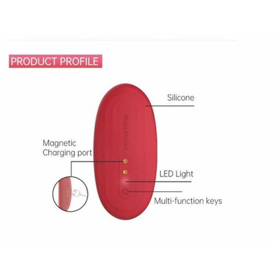 Клиторальный вибростимулятор-вкладыш для трусиков Magic Motion Nyx (Цвет: красный)
