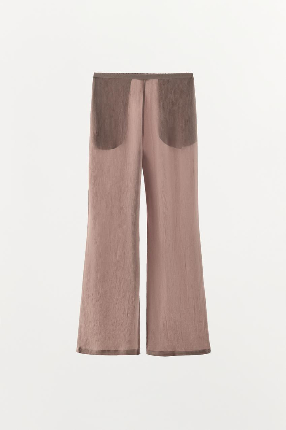 ZARA БРЮКИ ИЗ 100% ВИСКОЗЫ, ОТТЕНКИ ФИОЛЕТОВОГО