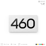 Номер на дверь 460, табличка на дверь для офиса, квартиры, кабинета, аудитории, склада, белая 120х70 мм, Айдентика Технолоджи