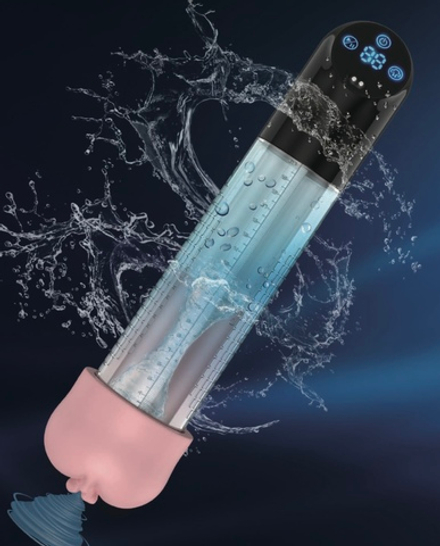 Гидропомпа перезаряжаемая с мастурбацией «SGAN”