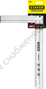 STAYER 350 мм, жесткий столярный угольник, Professional (3432-35)