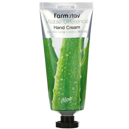 Крем для рук с экстрактом алое вера FarmStay Visible Difference Aloe Vera Hand Cream 100 мл