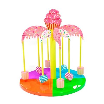 Детская карусель кокосовая пальма "Карамель" (d290 см)